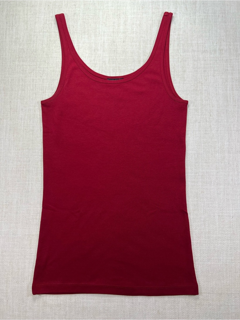 Ann Taylor Burgundy Scoop Neck Tank Top Women’s Size Large - Picture 2 of 4